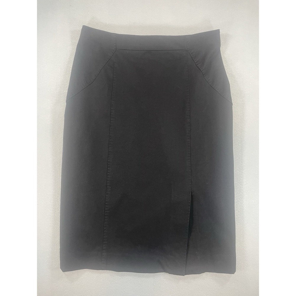 Banana Republic Pencil Skirt Womens‎ Cotton Blend Tailored Black Size 0